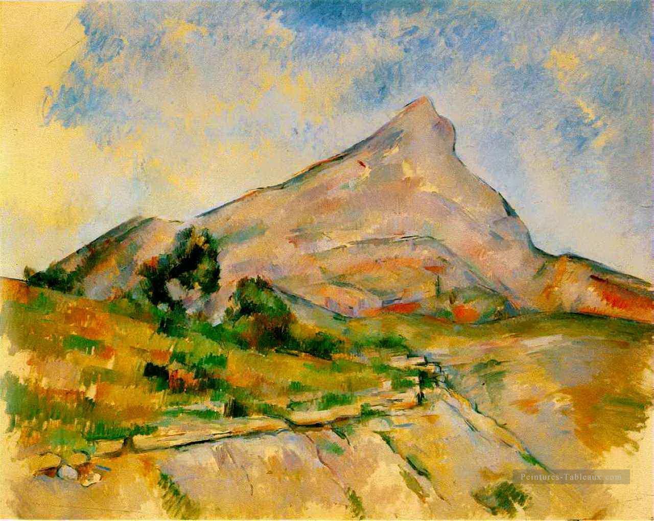 Mont Sainte Victoire 1898 Paul Cezanne Montagne Peintures à l'huile